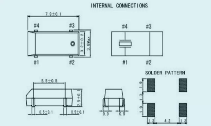 SMD KHz RANGE CRYSTAL UNIT