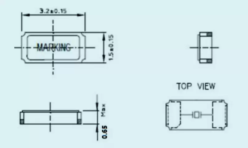 SMD KHz RANGE CRYSTAL UNIT