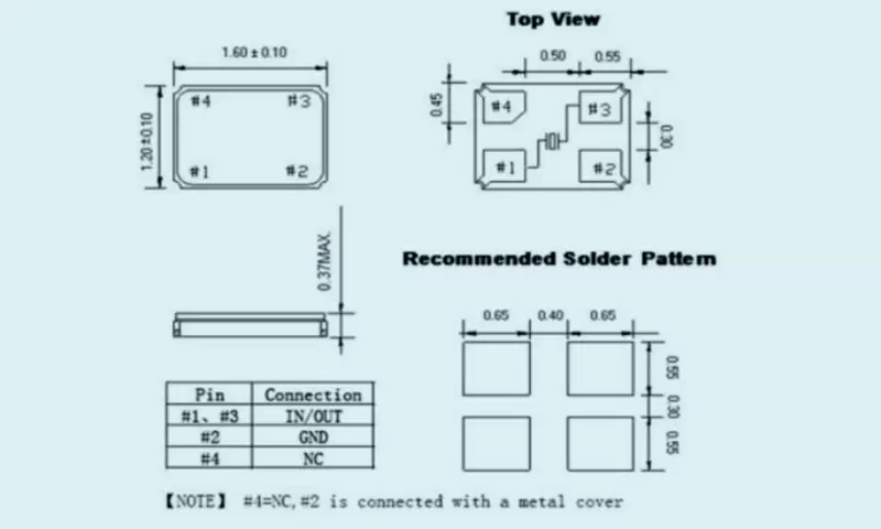 SMD MHz RANGE CRYSTAL UNIT